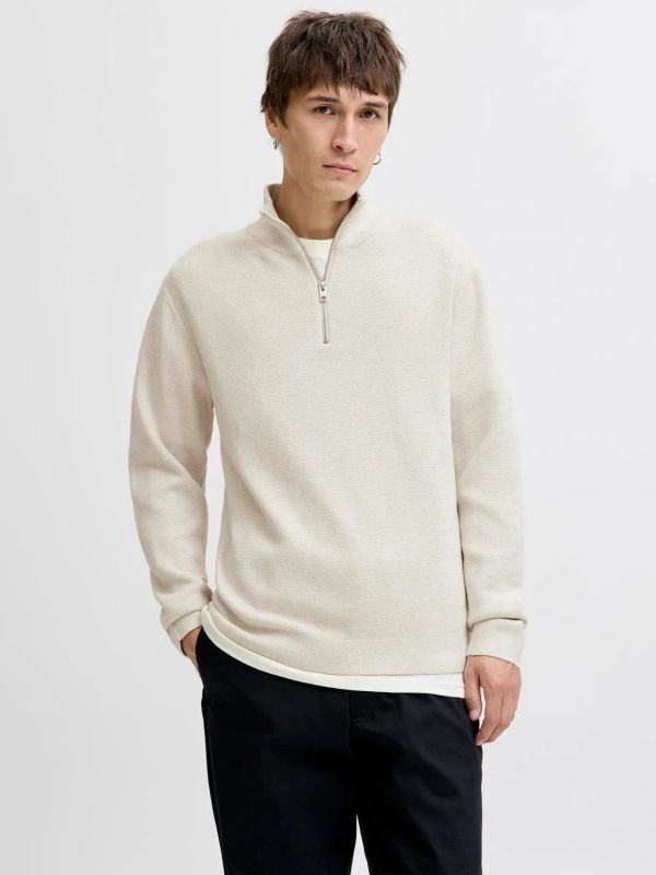 Lupetto zip Jack & Jones - cloud dancer