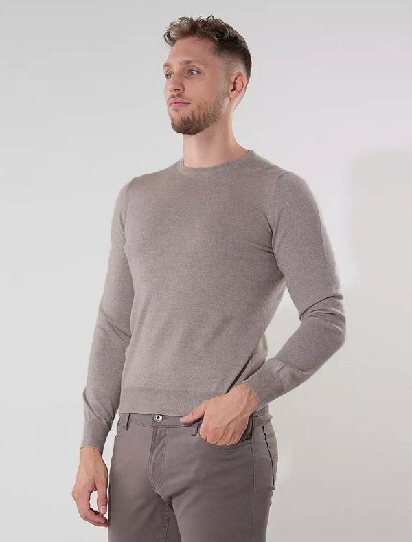 Maglia manica lunga Gran Sasso - beige