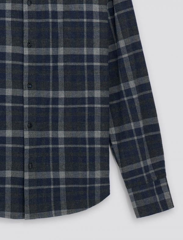 Camicia manica lunga casual Gas - black blue