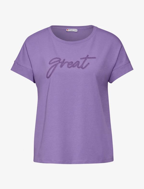 T-shirt manica corta Street One - lilla