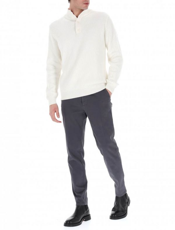 Lupetto zip North Sails - bianco