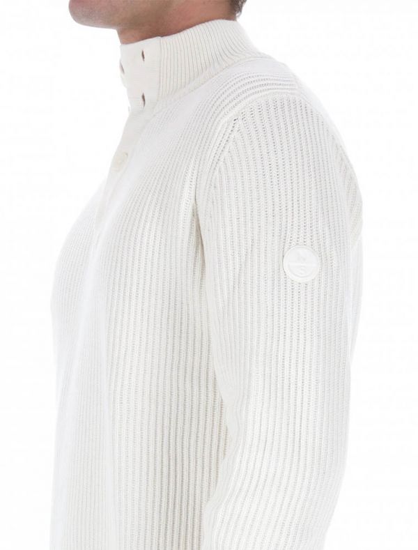 Lupetto zip North Sails - bianco