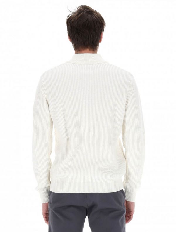 Lupetto zip North Sails - bianco