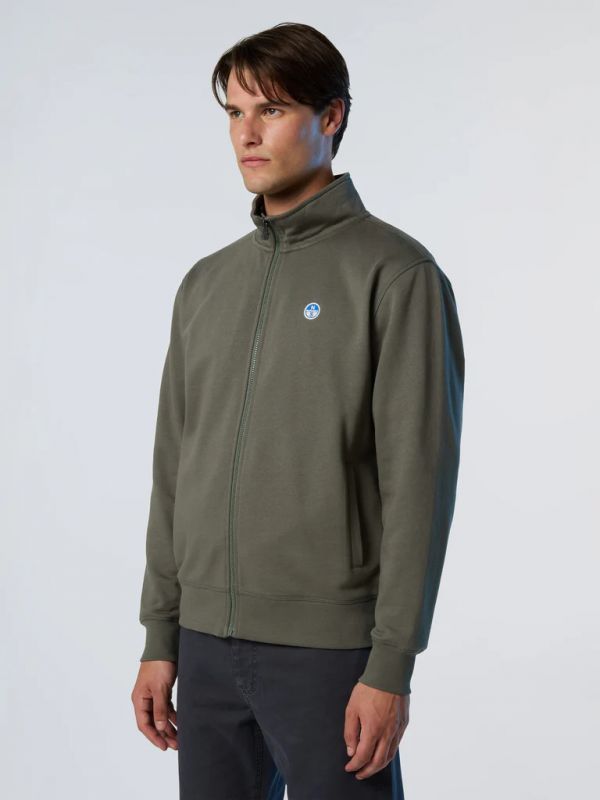 Maglia in felpa aperta North Sails - forest night
