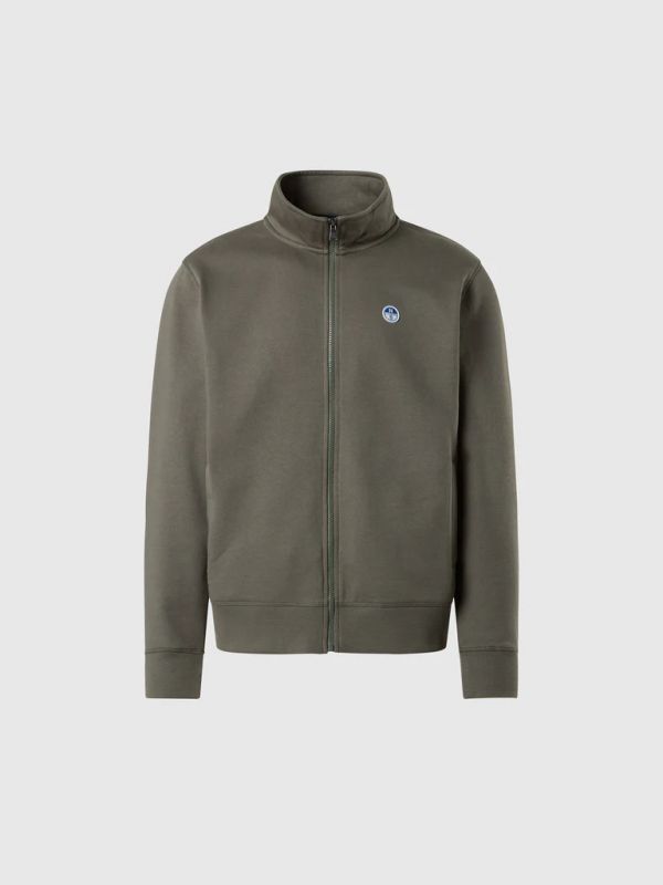Maglia in felpa aperta North Sails - forest night