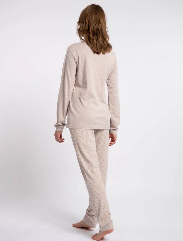 Pigiama lungo Noidinotte - beige