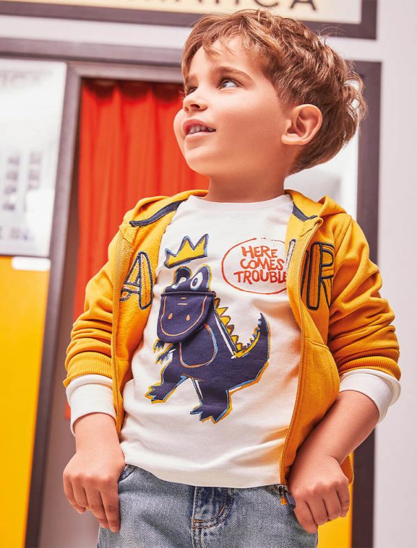 T-shirt manica lunga I Do - panna