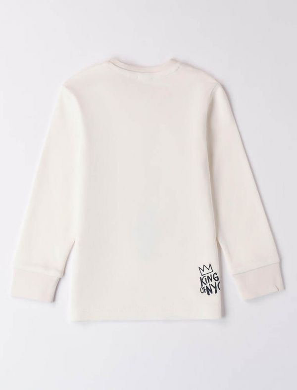 T-shirt manica lunga I Do - panna