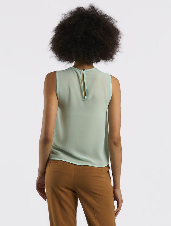 Camicia manica corta Rinascimento - acqua