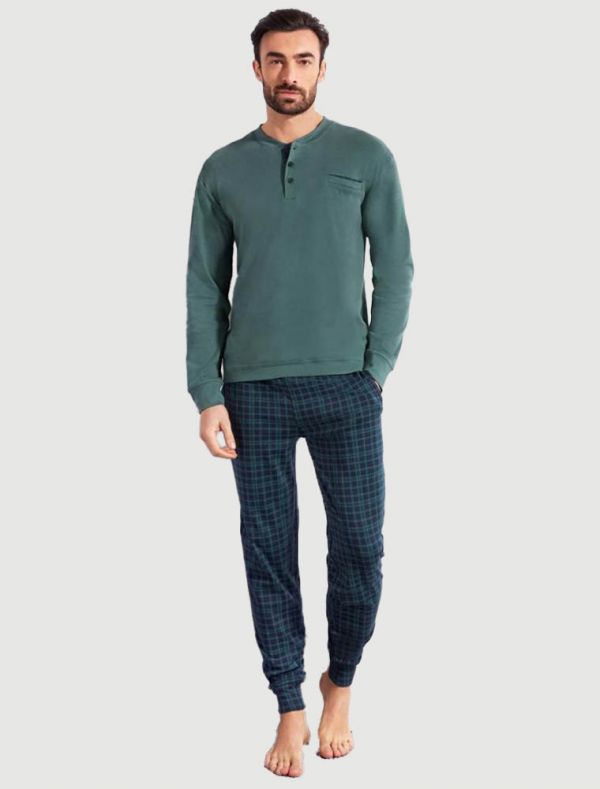 Pigiama lungo Qbo - verde