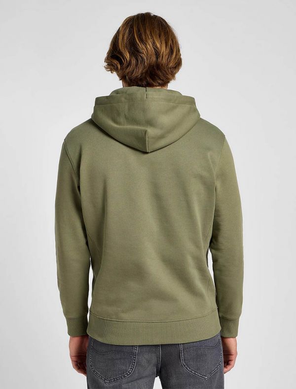 Maglia in felpa cappuccio Lee - green