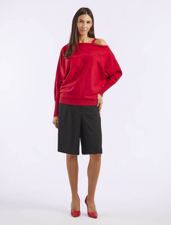Maglia manica lunga Fly Girl - ciliegia
