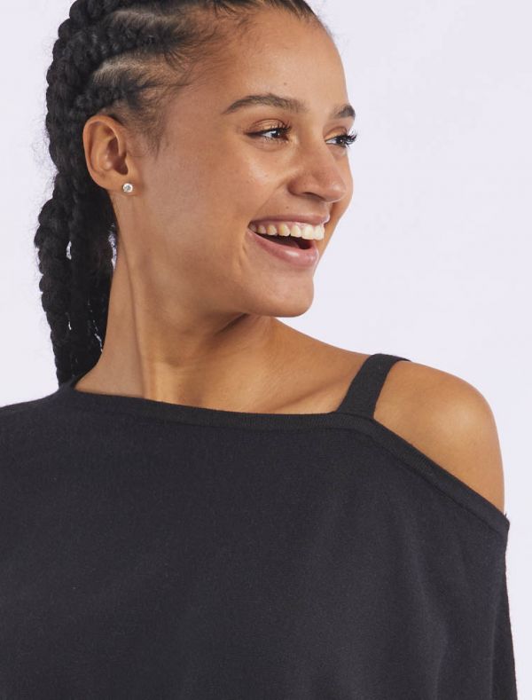 Maglia manica lunga Fly Girl - nero