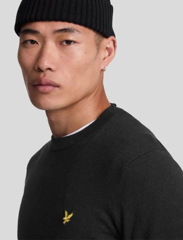 Maglia manica lunga casual Lyle&scott - black