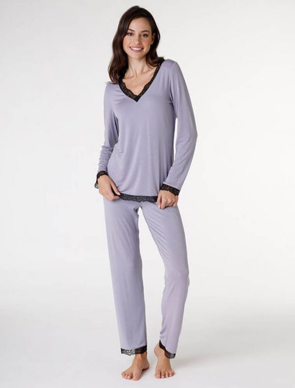 Pigiama lungo Lovable - viola