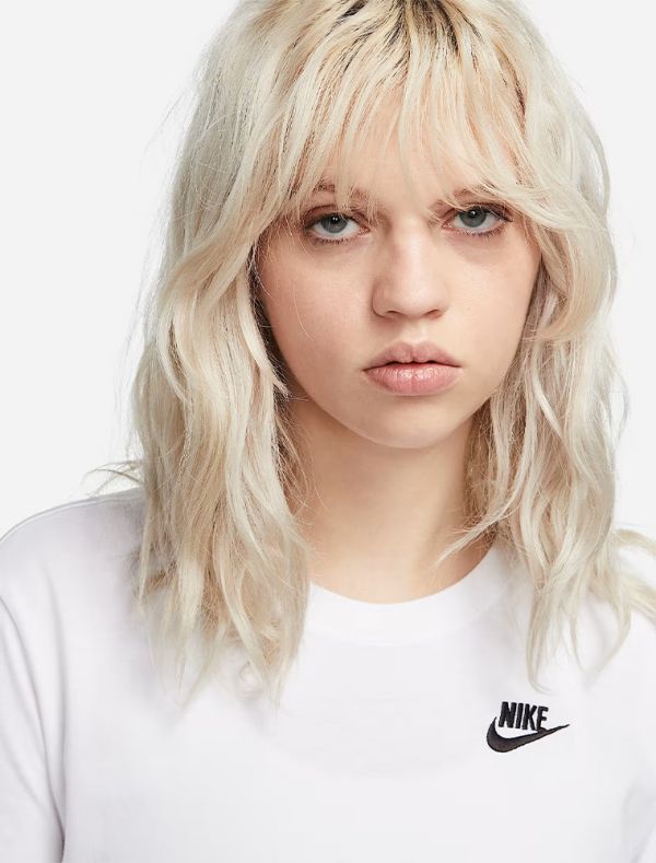 T-shirt manica corta sportiva Nike - bianco