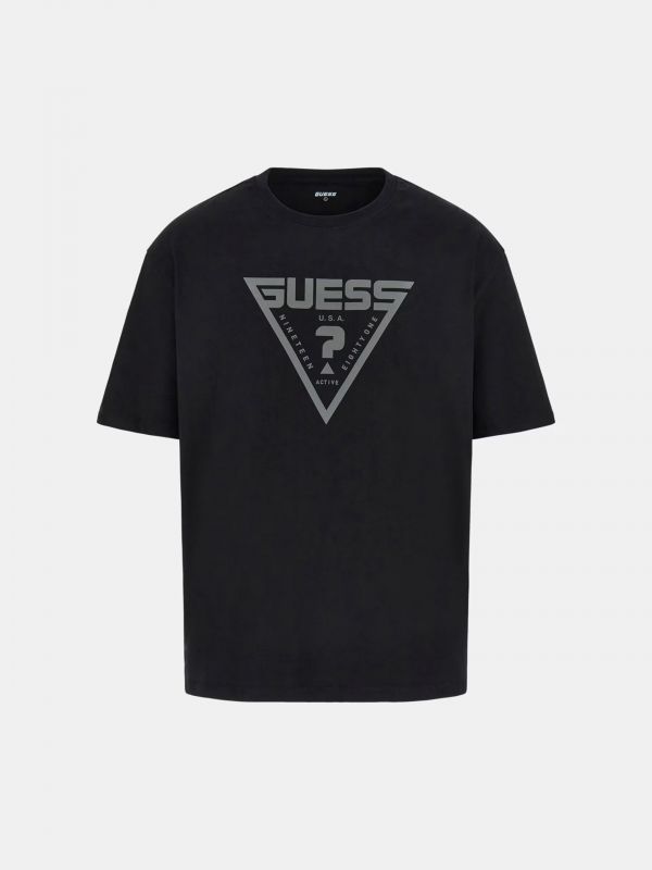 T-shirt manica corta sportiva Guess Sport - black