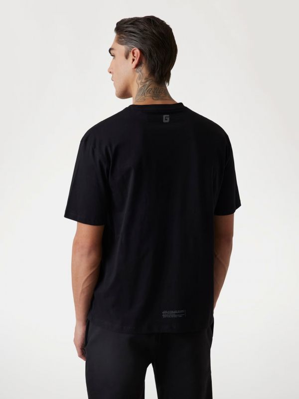 T-shirt manica corta sportiva Guess Sport - black