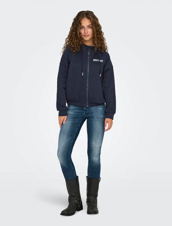 Maglia in felpa aperta Only - night sky
