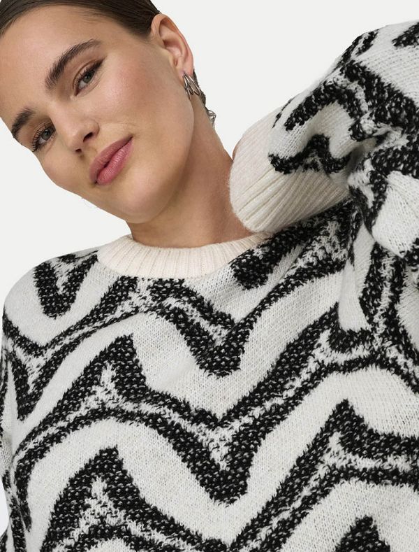 Pullover manica lunga Only - cloud dancer