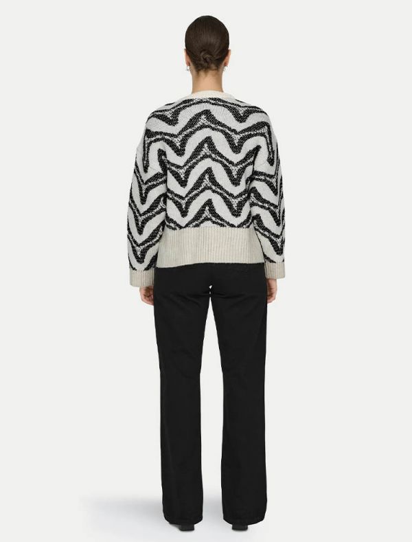 Pullover manica lunga Only - cloud dancer