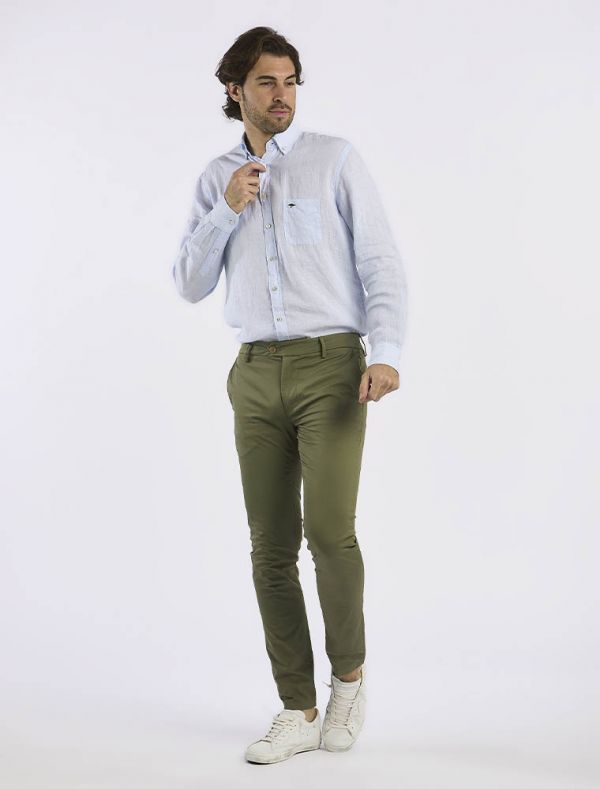 Pantalone casual Teleria Zed - army