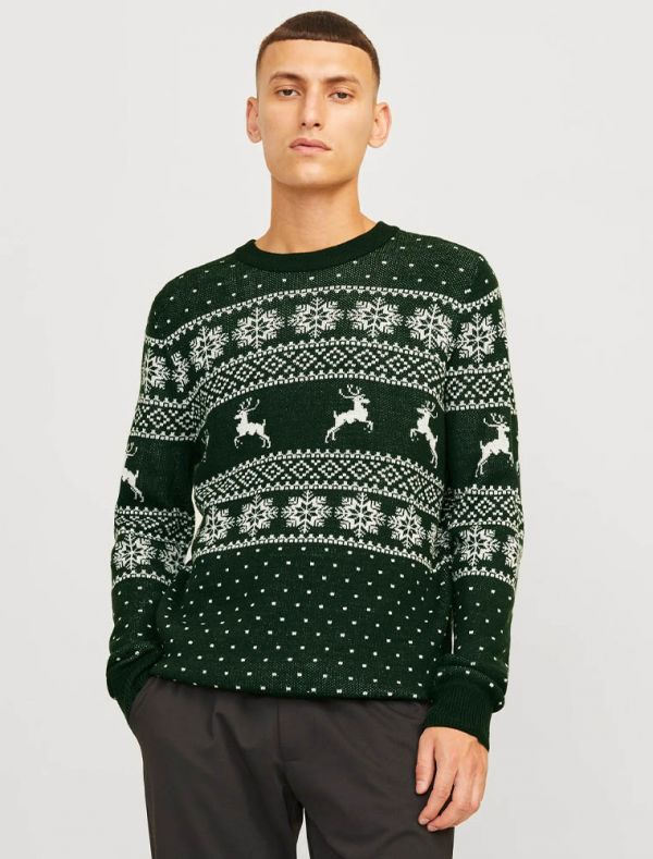 Maglia manica lunga Jack & Jones - verde scuro