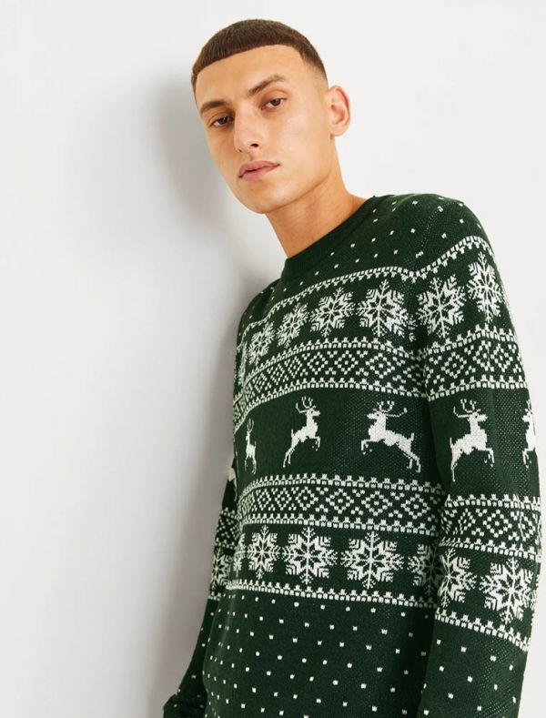 Maglia manica lunga Jack & Jones - verde scuro