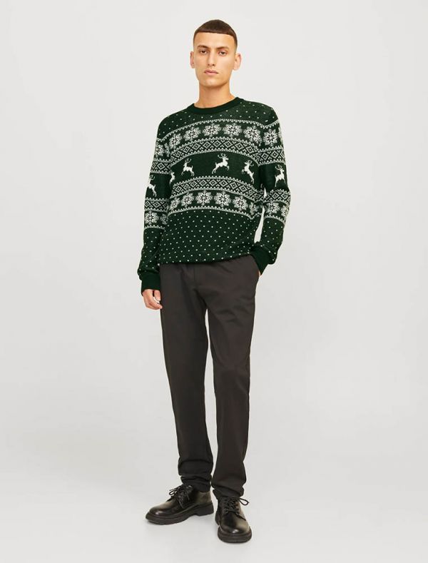 Maglia manica lunga Jack & Jones - verde scuro