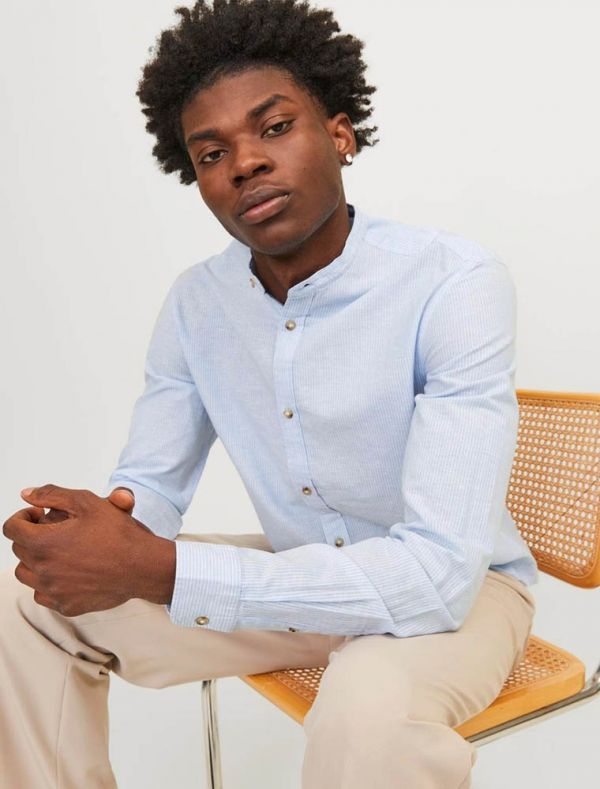 Camicia manica lunga Jack & Jones - blue