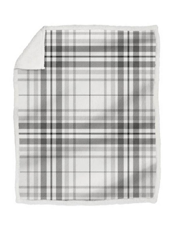 Plaid Daunex - bianco grigio
