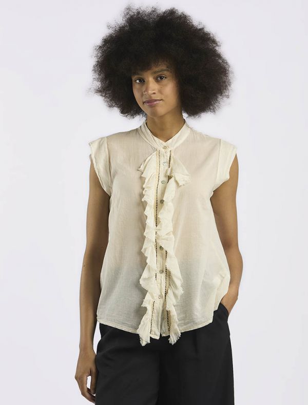 Camicia manica corta Susy Mix - burro