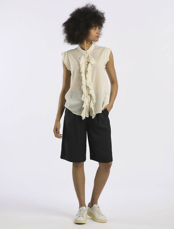 Camicia manica corta Susy Mix - burro