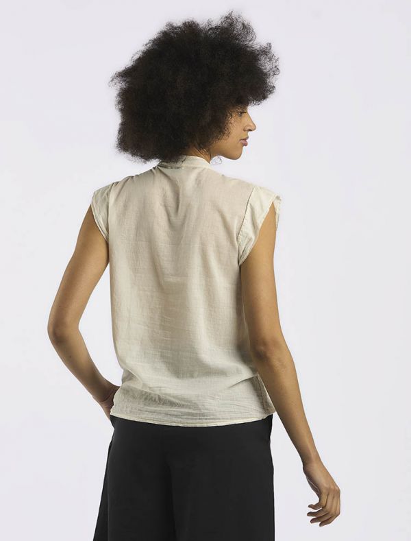 Camicia manica corta Susy Mix - burro