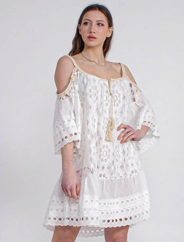 Copricostume - bianco beige