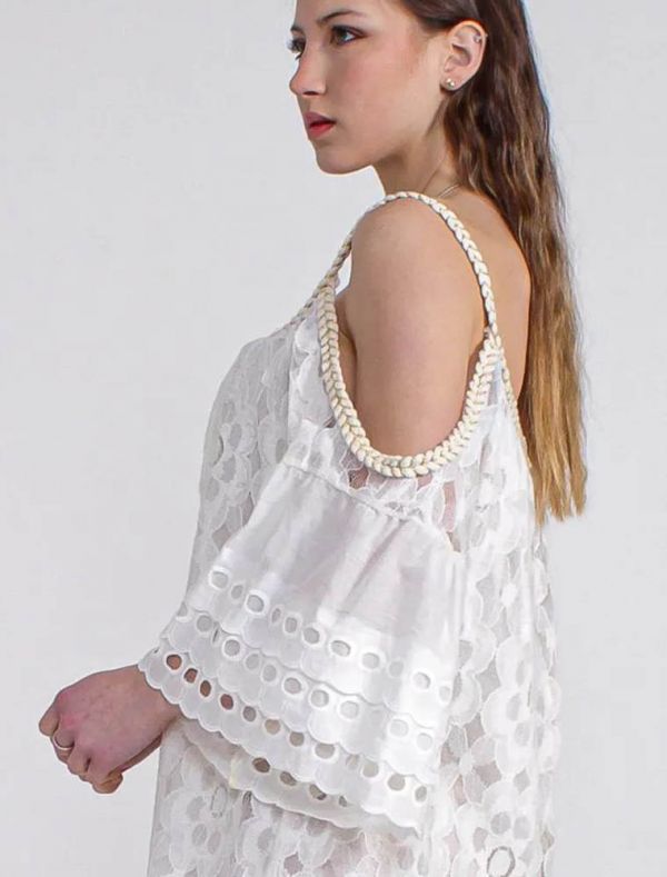 Copricostume - bianco beige