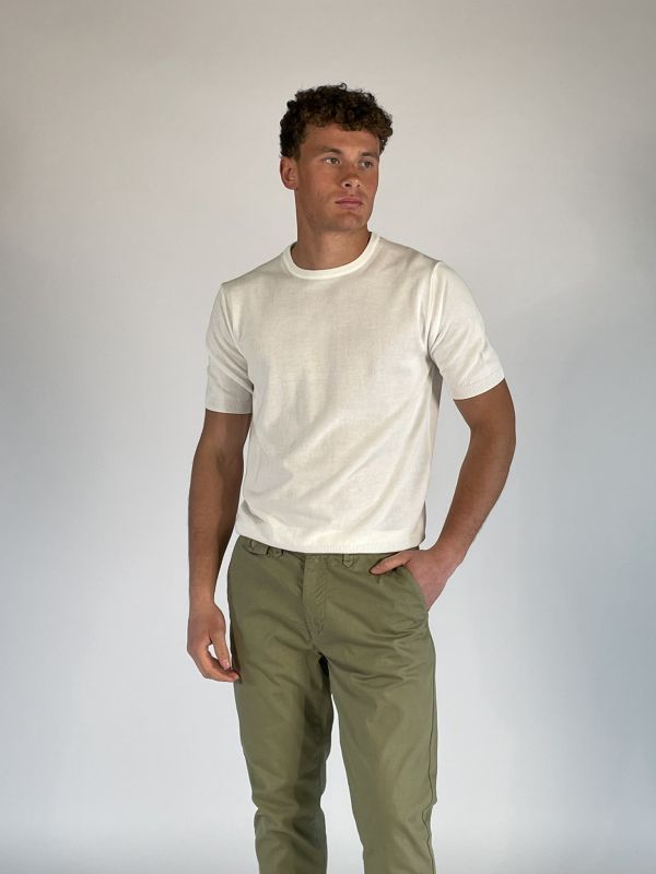 T-shirt manica corta Morgano - bianco