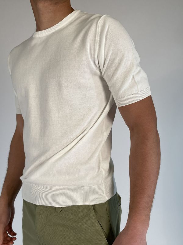 T-shirt manica corta Morgano - bianco