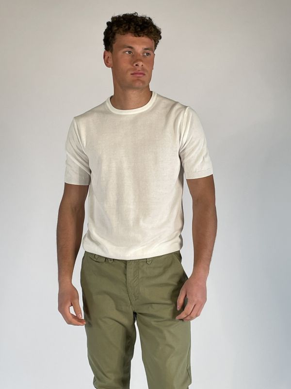 T-shirt manica corta Morgano - bianco