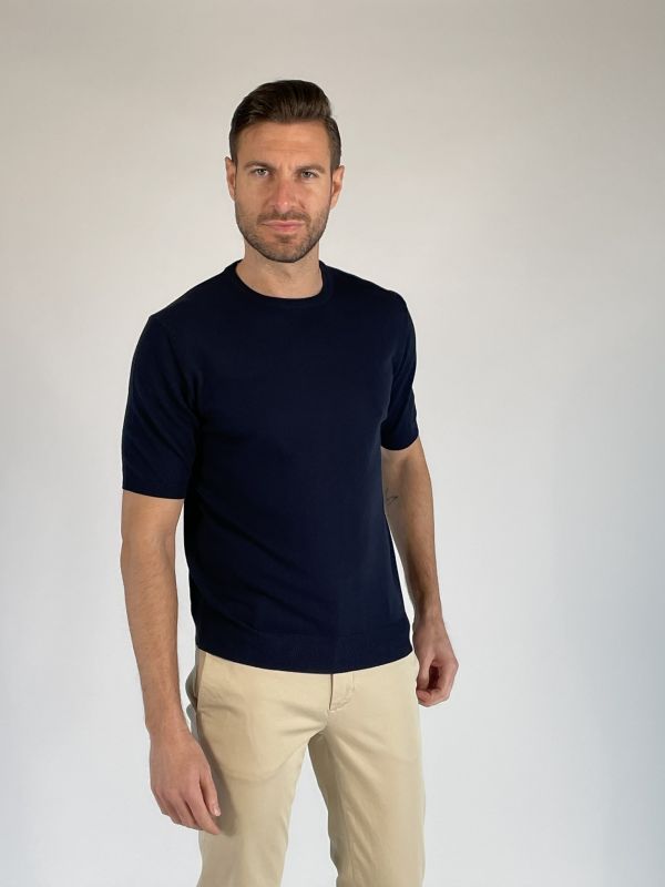 T-shirt manica corta Morgano - blu