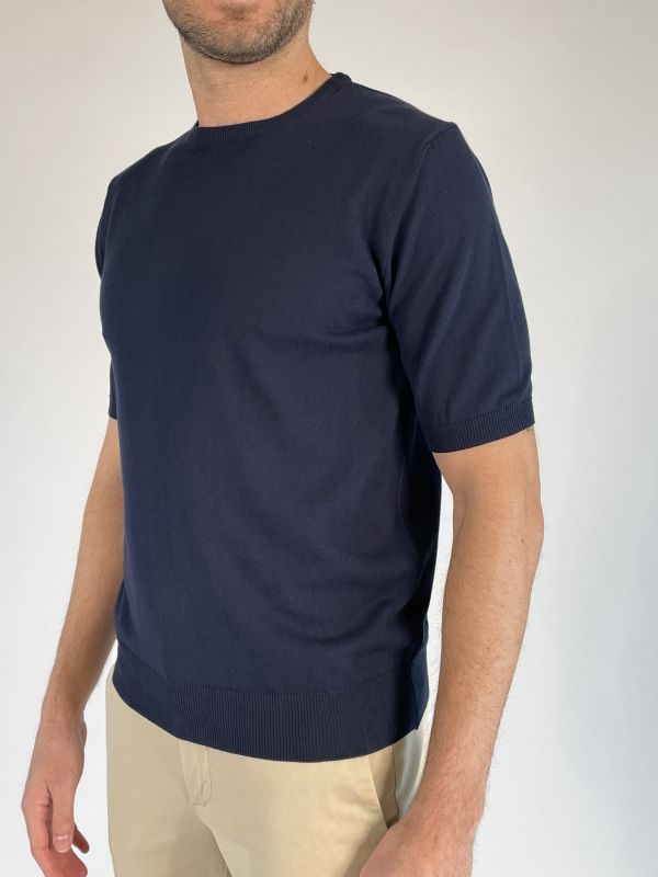 T-shirt manica corta Morgano - blu