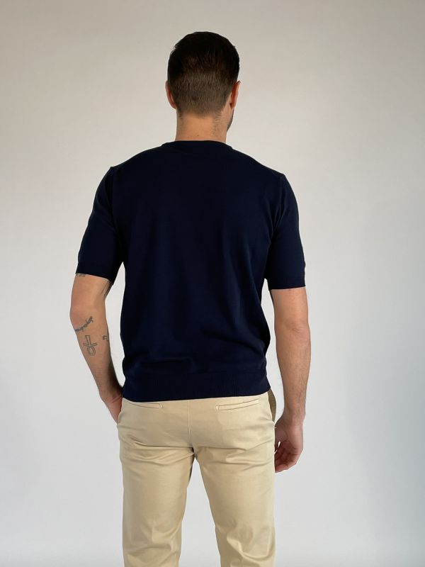 T-shirt manica corta Morgano - blu