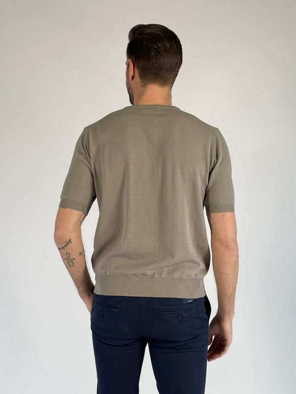 T-shirt manica corta Morgano - tortora