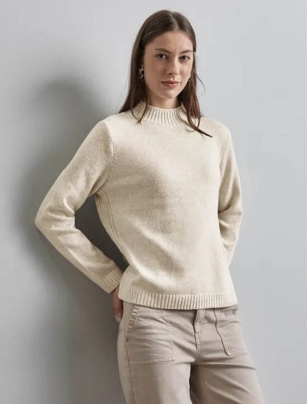 Pullover manica lunga Street One - cream
