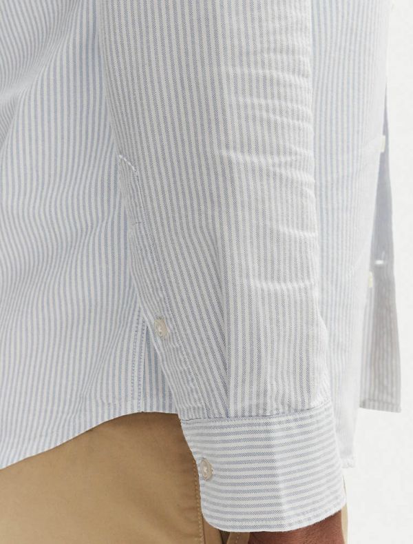 Camicia manica lunga casual Tommy Jeans - bianco azzurro