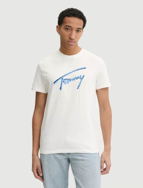 T-shirt manica corta Tommy Jeans - ecru
