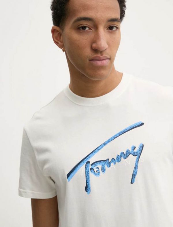 T-shirt manica corta Tommy Jeans - ecru
