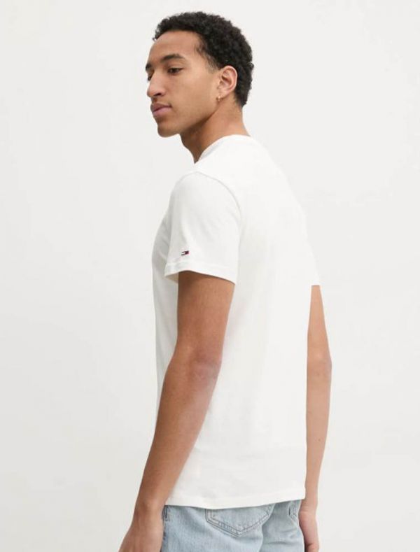 T-shirt manica corta Tommy Jeans - ecru