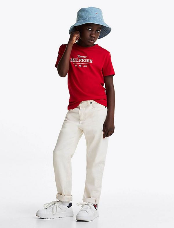 T-shirt manica corta Tommy Hilfiger - red
