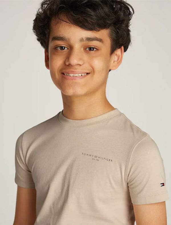 T-shirt manica corta Tommy Hilfiger - beige